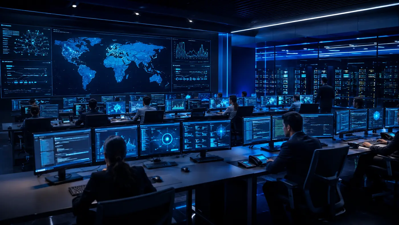 Centro de monitoramento de infraestrutura de tecnologia